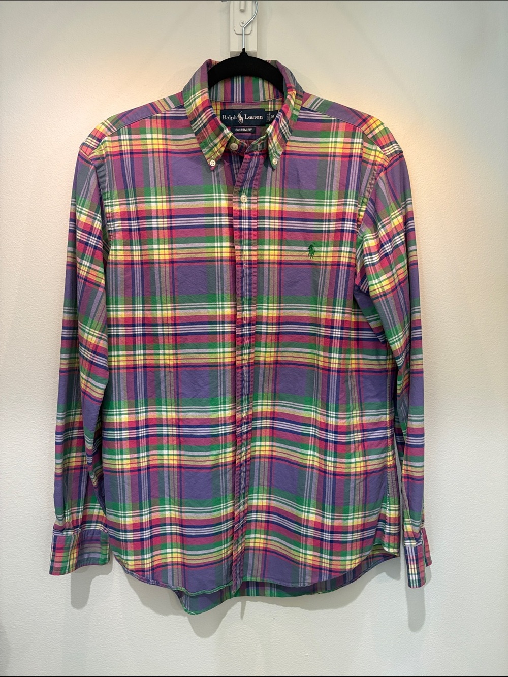Ralph Lauren Purple & Green Plaid Button-Down Shirt
